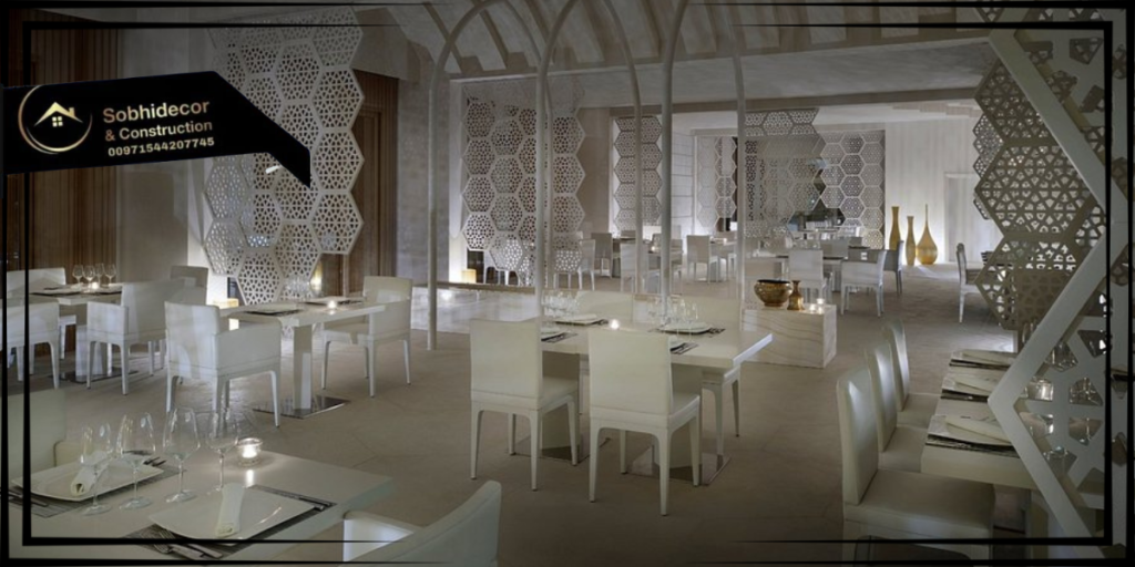شركة تصميم داخلي للمطاعن والمقاهي في دبي